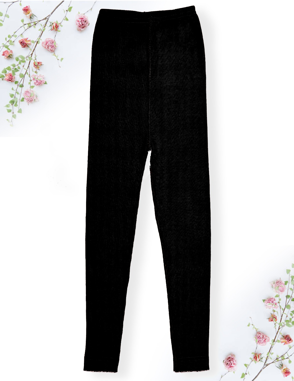 GIRLS TIGHTS COTTON RIB STRETCHABLE