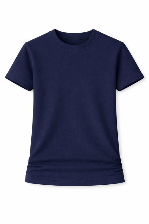 CREWNECK T-SHIRT NAVY BLUE