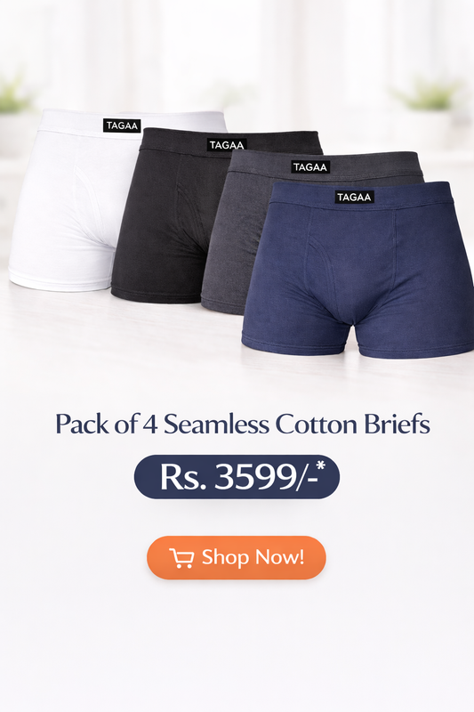 PACK OF 4 COTTON MEN BOXERS SEAMLESS