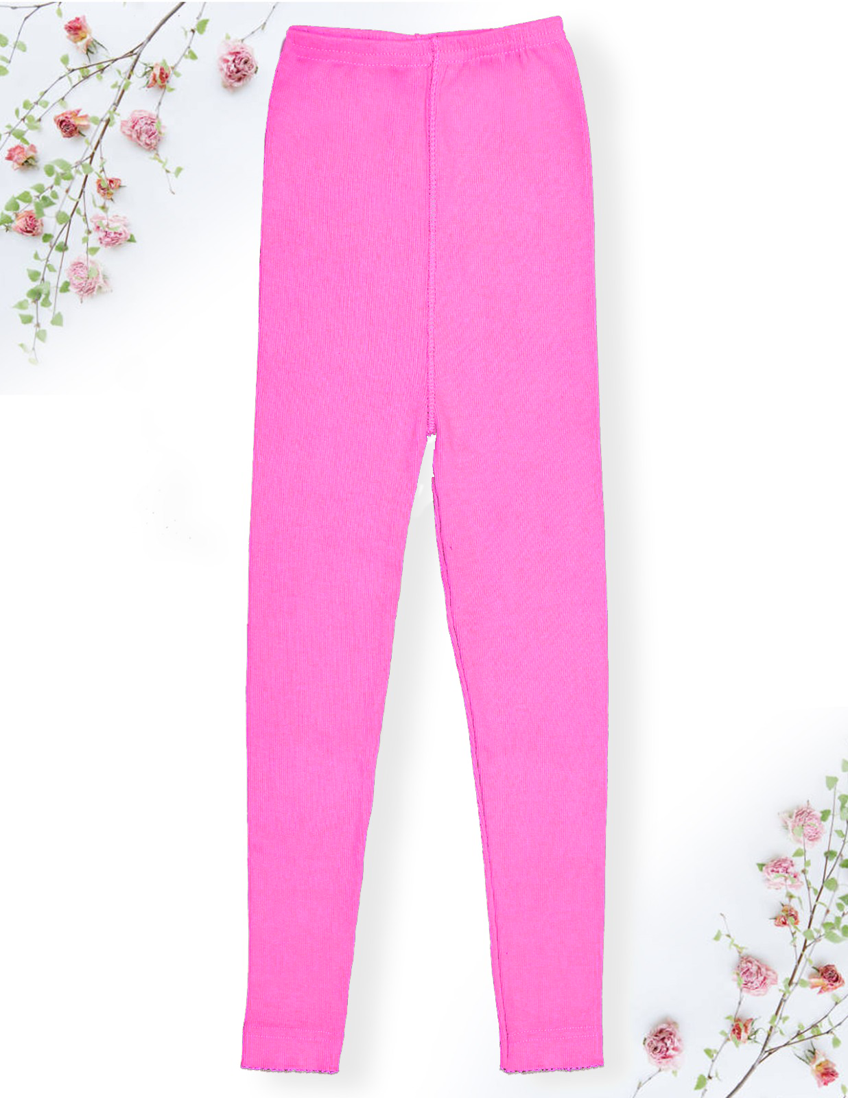 GIRLS TIGHTS COTTON RIB STRETCHABLE