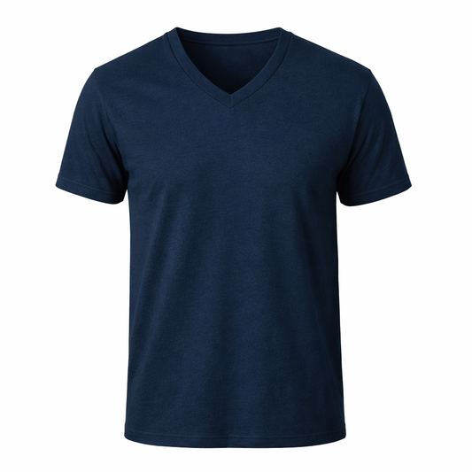 Women’s Premium V-Neck T-Shirt | Soft, Breathable & Comfortable Casual Wear Navy Blue