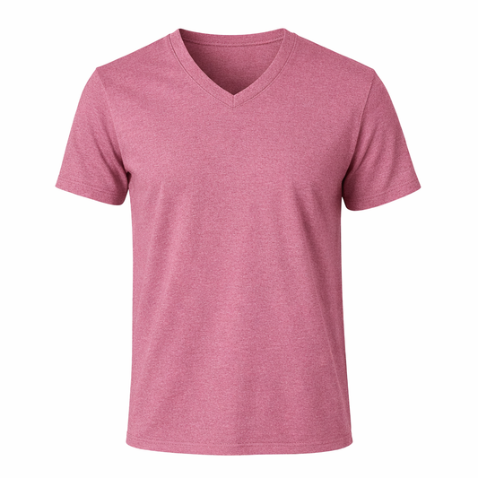 Women’s Premium V-Neck T-Shirt | Soft, Breathable & Comfortable Casual Wear Pink